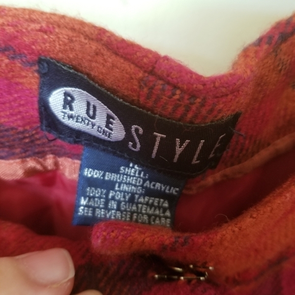 Vintage Red and Purple Plaid Trousers - Picture 3 of 8